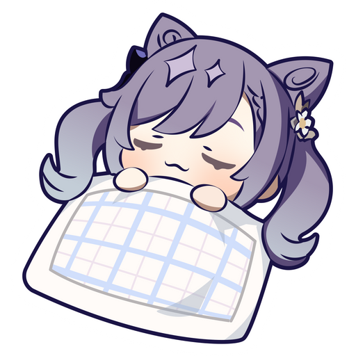 sleeping keqing